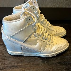 Women’s Nike Air Force one platform insole size 38 sneaker wedges